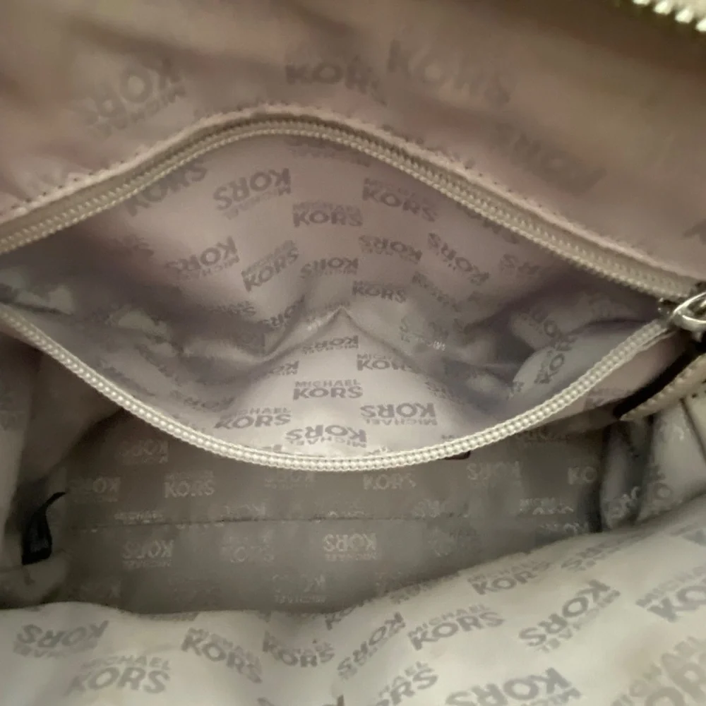 Michael Kors Pebble Leather Studded Satchel Crossbody